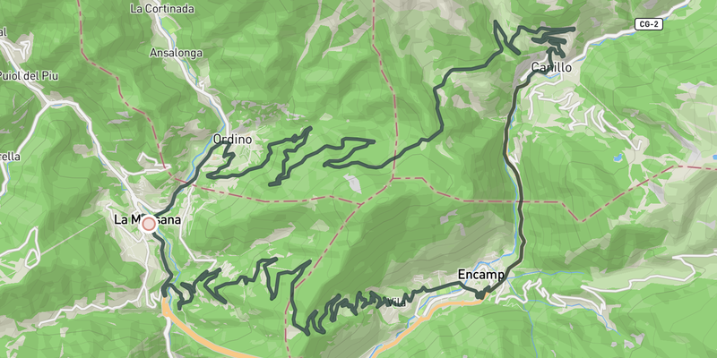Coll d'Ordinno & Beixales route preview