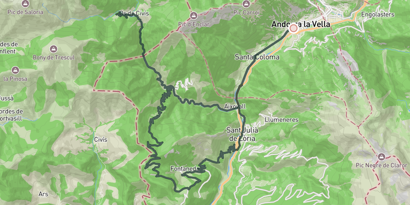 Os Civis & Coll de la Gallina  route preview