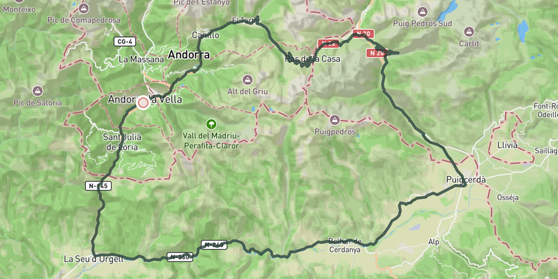 Three Nations Loop route preview