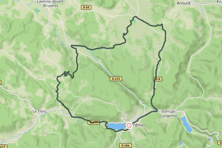 Col de Arrèntes - Coffee ride route map