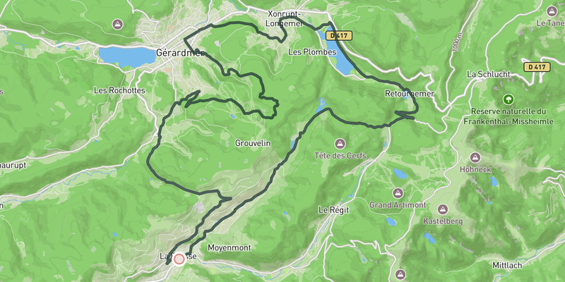 La Route des Lacs route preview