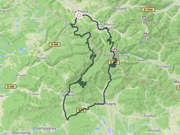 The "Other Ballons" loop  route map