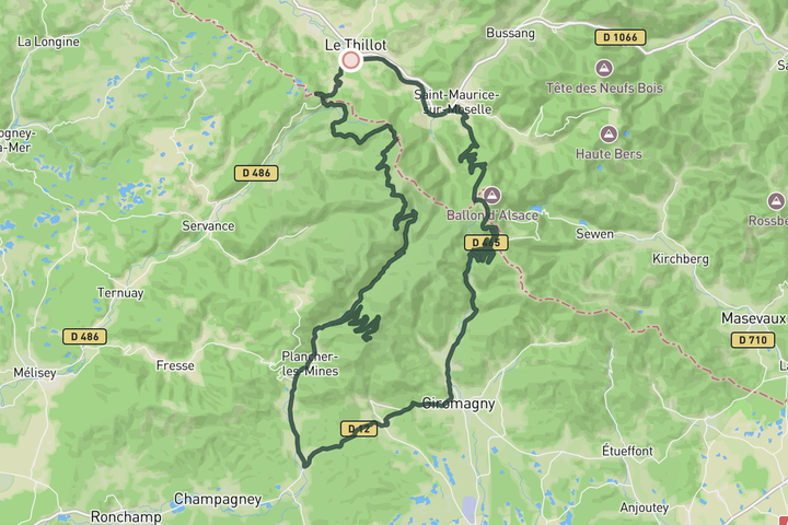 The "Other Ballons" loop  route map
