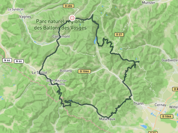 Vosges Epic Climbing & Descending route map