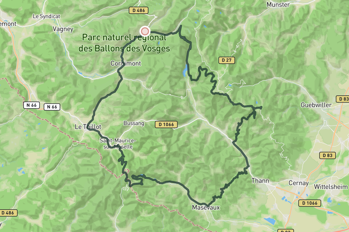 Vosges Epic Climbing & Descending route map
