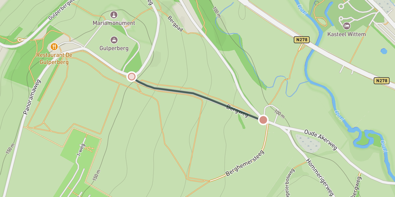 Gulperberg from Partij elevation profile