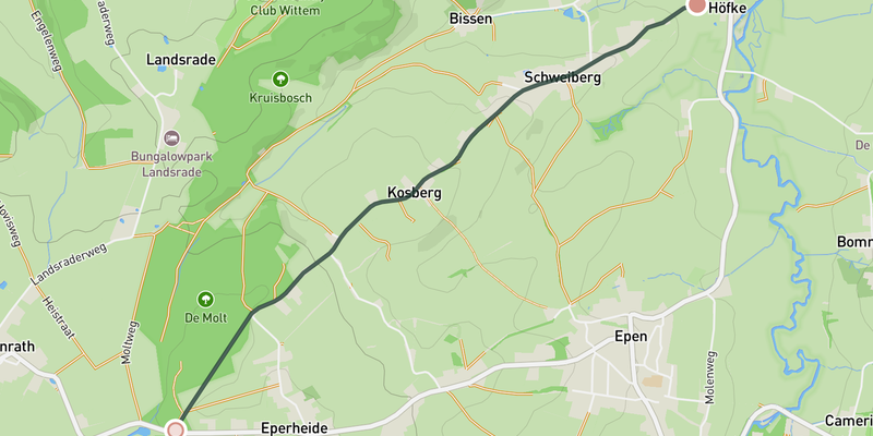 Schweibergerweg elevation profile