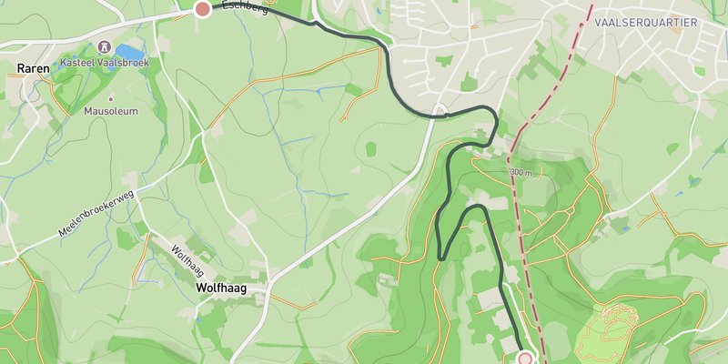 Vaalserberg elevation profile