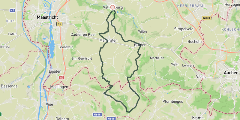 Beautifull Voerstreek route preview