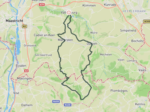 Beautifull Voerstreek route map