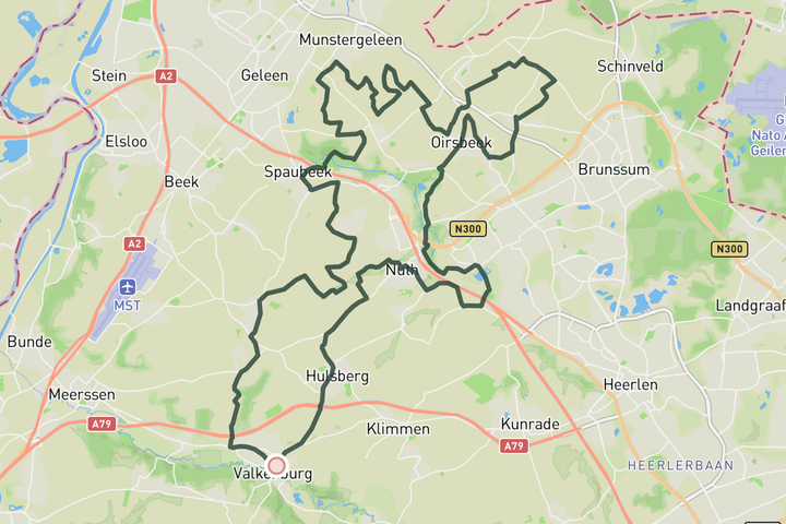 Beekdaelen route map