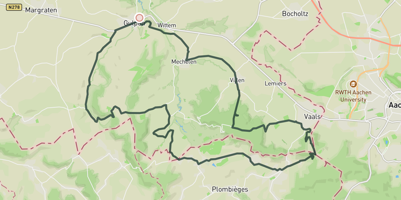 Coffee at 't Hijgend Hert route preview