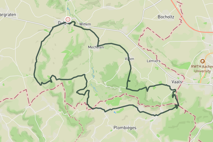 cycling map for Coffee at 't Hijgend Hert