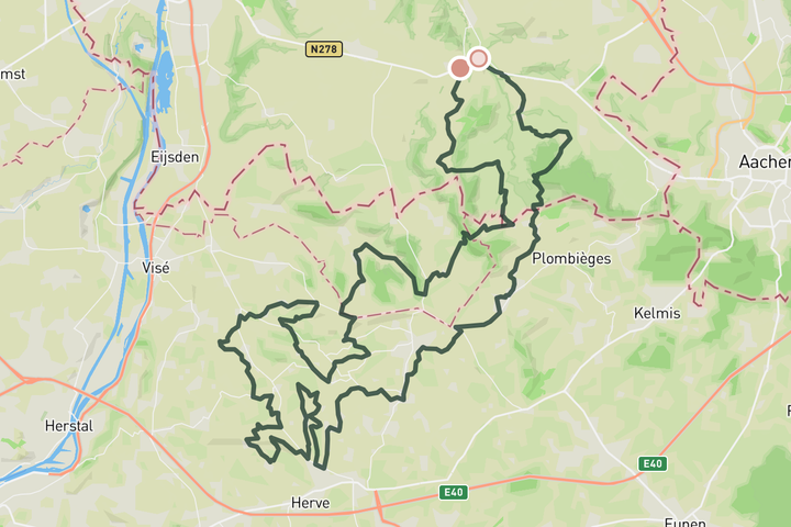 Hello Belgium  route map