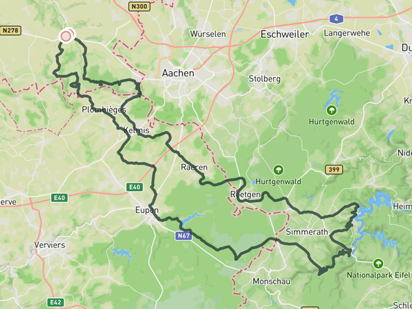 Hello Eifel route map
