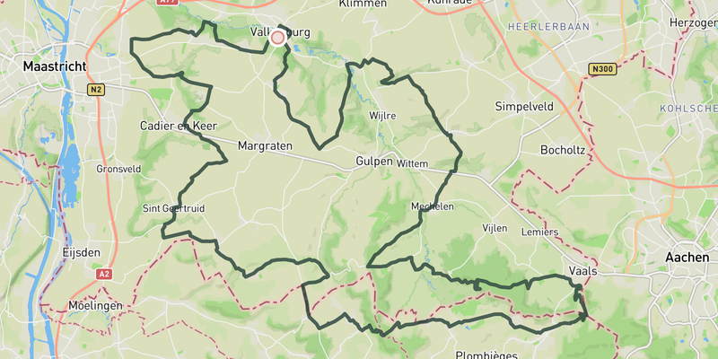 Highest point of the Netherlands route preview