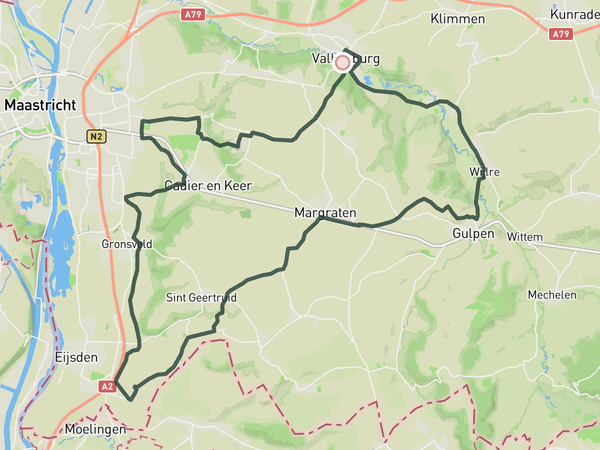 Mescherberg Loop route map