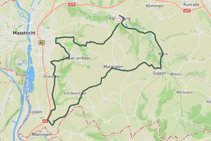 cycling map for Mescherberg Loop