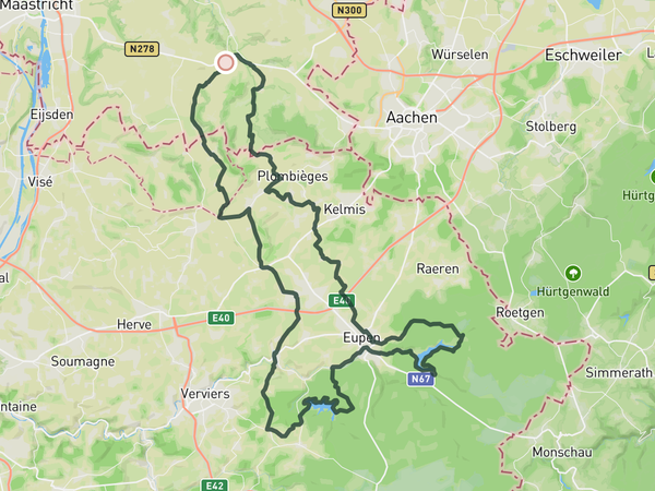 Reservoir Loop route map