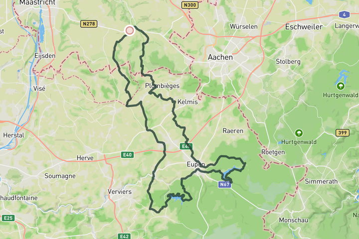 cycling map for Reservoir Loop