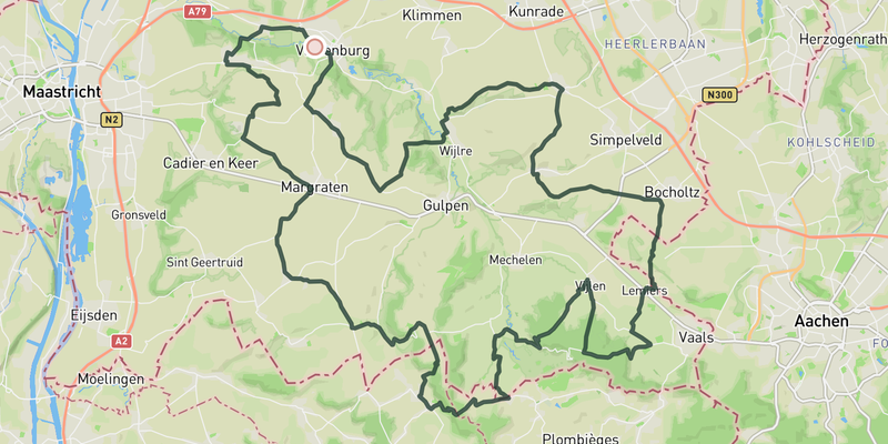 Unkown climbs in South Limburg route preview