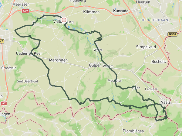 Vaalserberg Loop route map