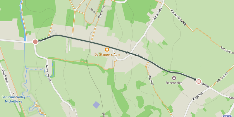 Berendries elevation profile