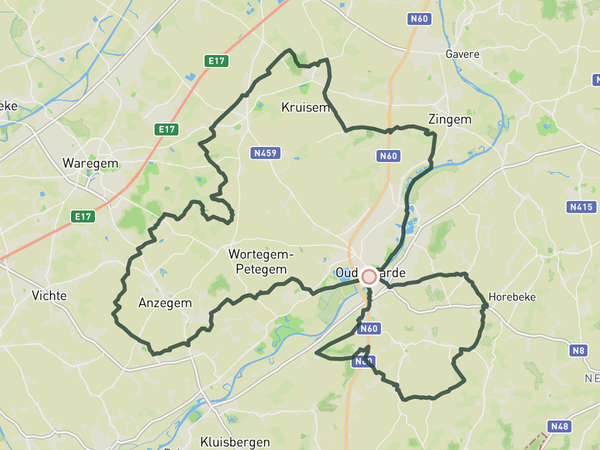 Flemish Ardennes - Warm-up  route map
