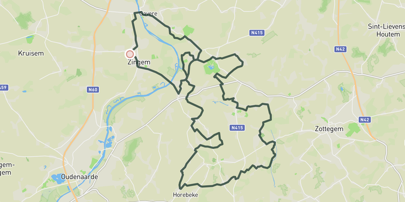 Paddenstraat-Molenberg Loop route preview