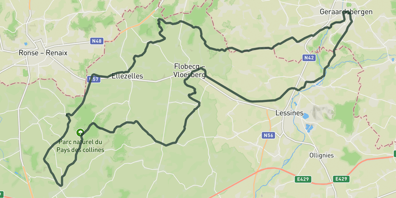 Pays des Collines route preview