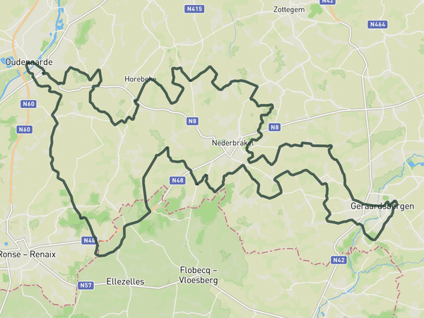 The Hell of Flanders short edition route map