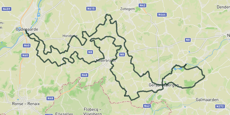 Tour of Flanders Red Loop route preview