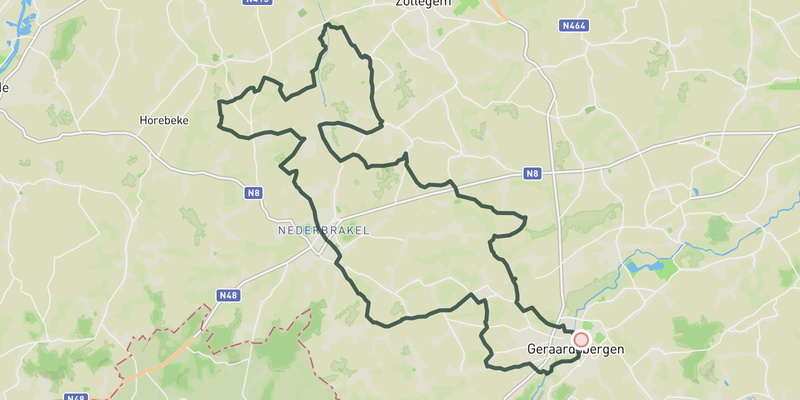 Zwalmstreek route preview