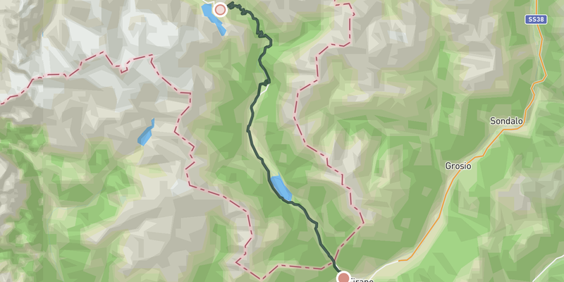 Passo del Bernina elevation profile