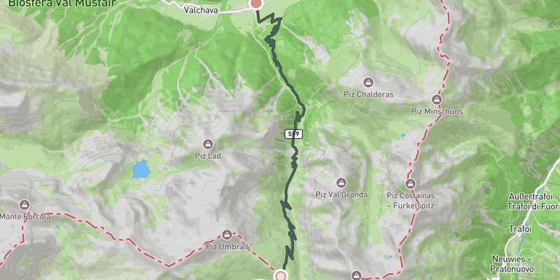 Umbrail Pass elevation profile