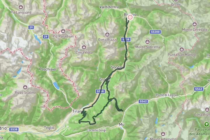 Mortirolo Per Favore route map