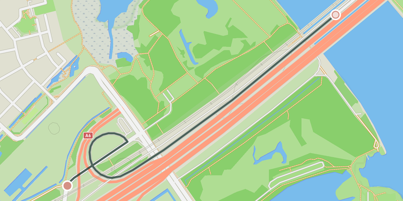 Hollandse Brug elevation profile