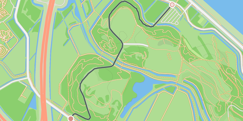 Spaarnwoude elevation profile