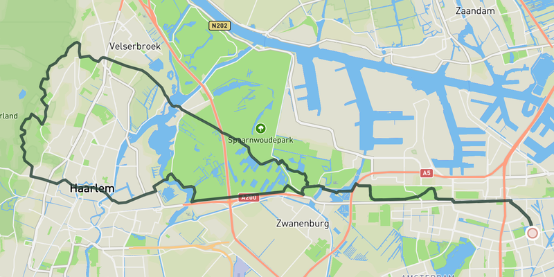 Het Kopje route preview
