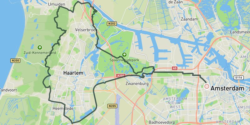 Little 'hills' of North Holland route preview