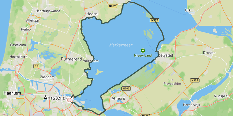 Markemeer route preview