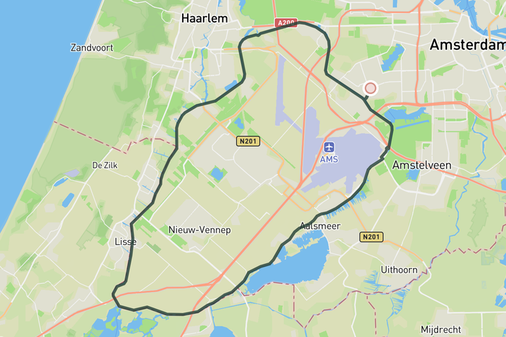 Ringvaart route map