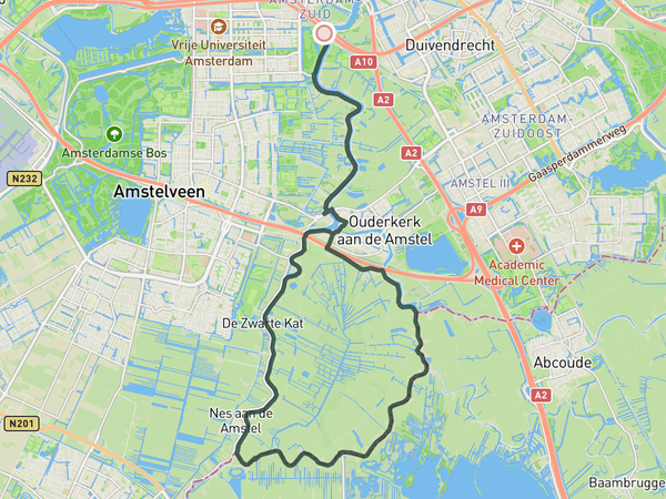 Rondehoep route map