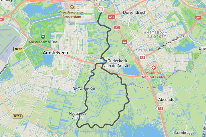 cycling map for Rondehoep