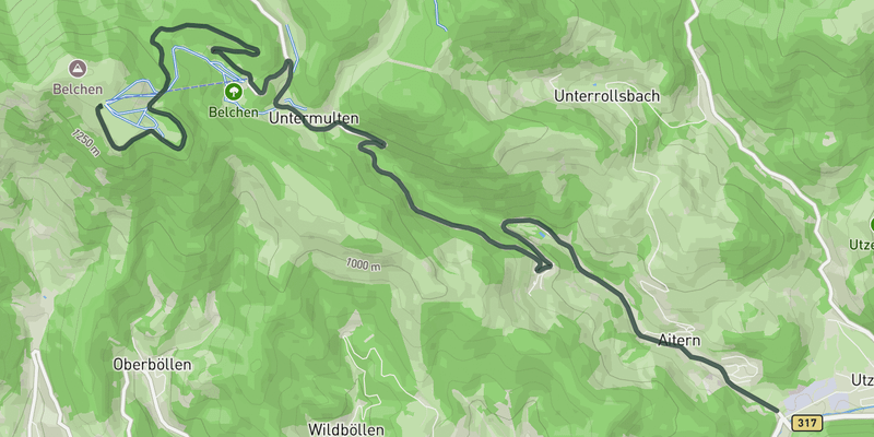 Belchen elevation profile