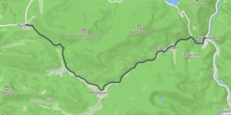 Hundsbachtal elevation profile