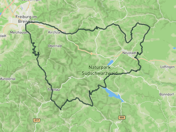 Black Forest Big Loop route map