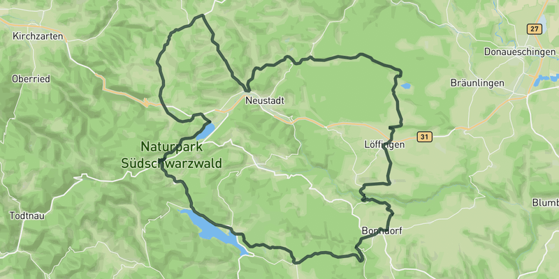 Blackforest Tour route preview