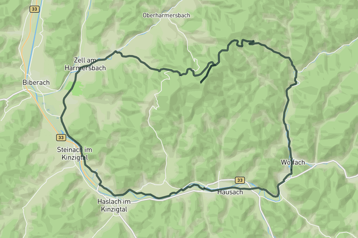 cycling map for Brandenkopf Loop