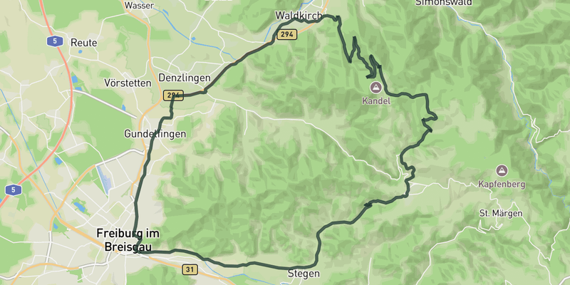 Climb up the Kandel route preview